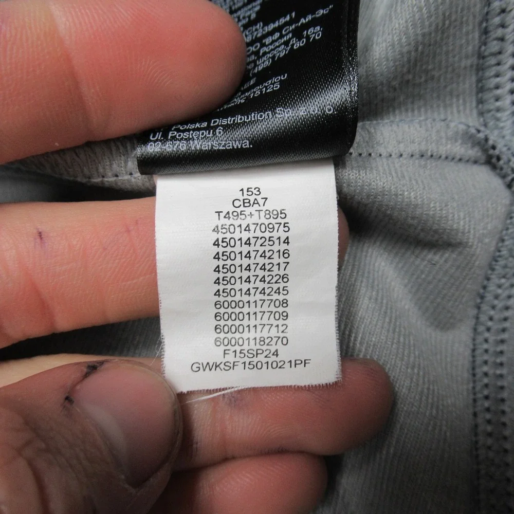 North Face Sweatshirt‎ Mens XL Blue Kilowatt Full Zip Hoodie Track Outdoor Hike